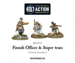 Finnish Officer and Sniper Team